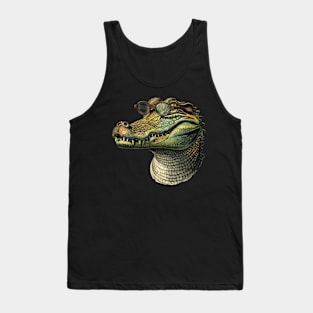Gator Geek: The Wise-Guy Reptilian Tee Tank Top